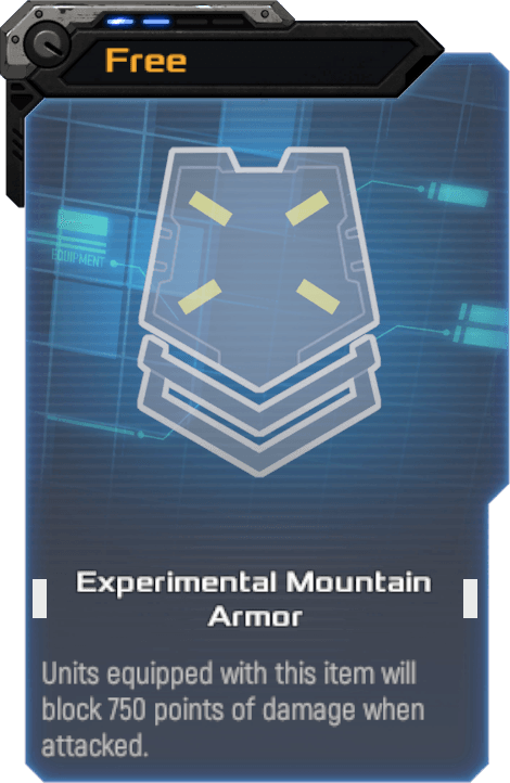 Experimental Mountain Armor
